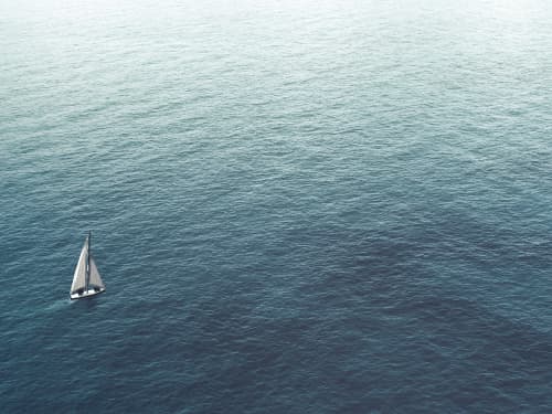 sailboat in ocean