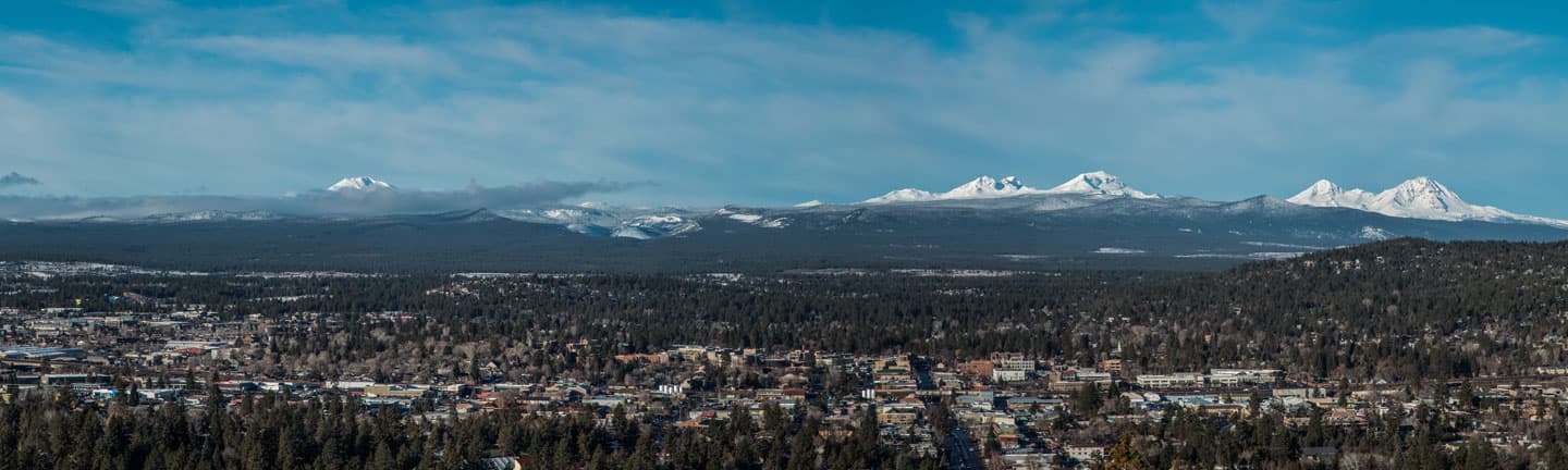 Bend Oregon mountain view